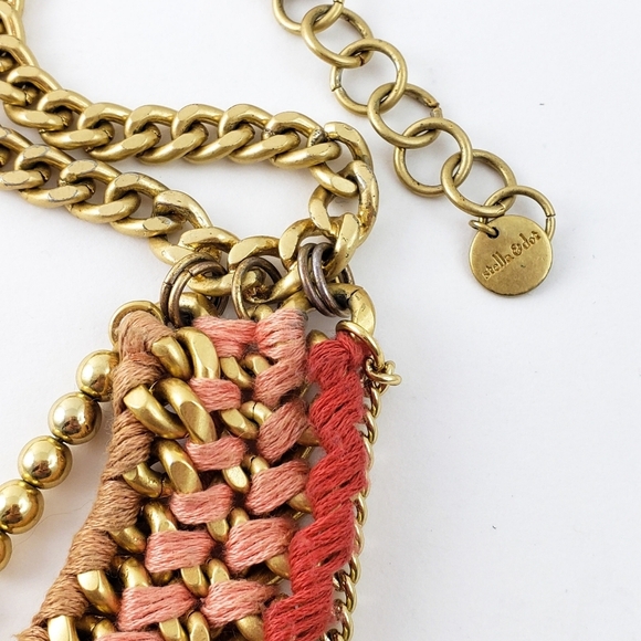Stella & Dot Statement Necklace Multi Chain - Picture 5 of 8